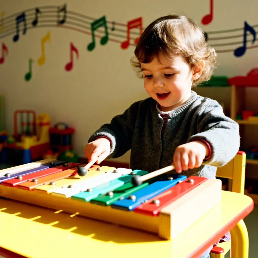 Activité decouverte et musicale en micro-crèche PACA