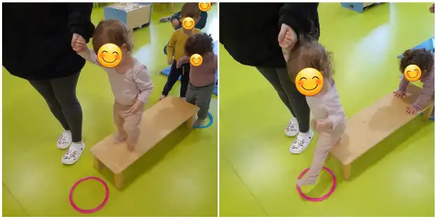 Parcours d’équilibre à La Petite Crèche de Châteauneuf