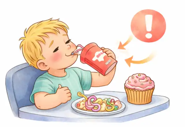 Donner trop souvent des produits sucrés