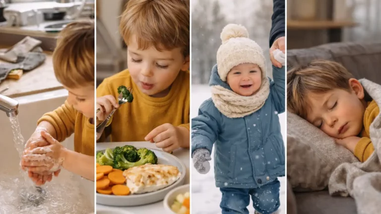 Gestes quotidiens pour renforcer l’immunité des tout-petits en hiver