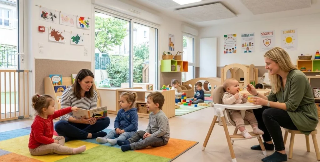 Cadre sécurisée en micro-crèche PACA